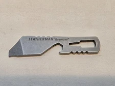 LEATHERMAN BREWZER STAINLESS BOTTLE OPENER/SCREWDRIVER; DISCONTINUED