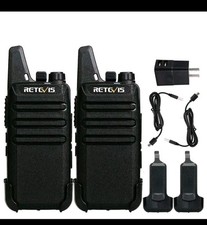 2Pack RT22 Walkie Talkie Long Range Rechargeable USB-C Two Way Radio For Camping