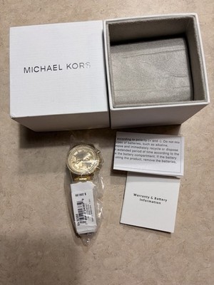 Michael Kors Women's Ritz Chronograph Gold Tone 37mm Watch MK6356