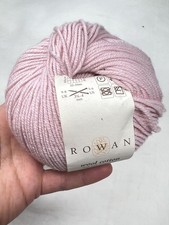 1 x 50g Rowan Merino Wool & Cotton Yarn Pale Pink 
