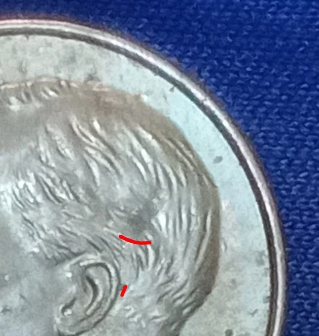 Gold Sea green 2014-P ROOSEVELT DIME ERROR,DDO,DDR WOW ,HE'S CRYING & DROOLING!! - Image 4 of 4
