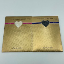 VICTORIAS SECRET Thigh High Stockings Womens Medium White Black Vintage NEW