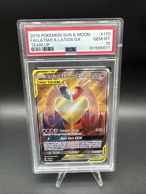 Pokemon 2019 Latias & Latios GX 170/181 Alt Art Team Up GEM MINT