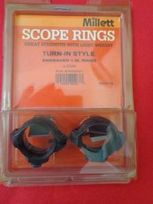 Millett Scope Rings Turn-in Style Engraved 1 In Low Part Number Er00001