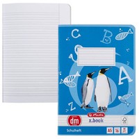 herlitz Schulheft X.Book Lineatur Dm Liniert DIN A5 AußEnrand, 16 Blatt, 1...