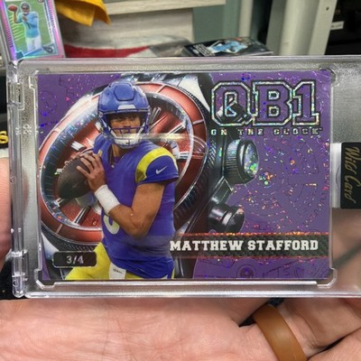 2026 Wild Card Matthew Stafford QB1 On The Clock Purple /4 🔥