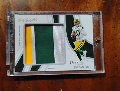 2023 Jordan Love Immaculate Patches # 10/25 Jersey Match Green Bay Packers