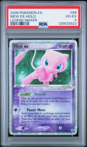 PSA 4 2006 Pokemon EX Legend Maker Mew EX Holo Foil Rare 88/92