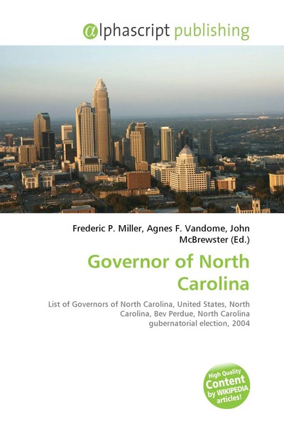 Frederic P. Miller (U. A.) | Governor Of North Carolina | Taschenbuch | Englisch-image