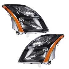 Headlight For Nissan Sentra 2010-11-2012 Left+Right Side Halogen Black Headlamp