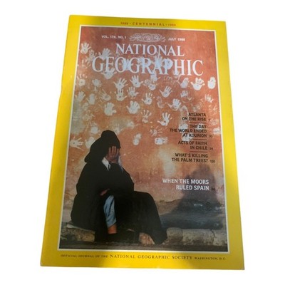 National Geographic 1988 Lot Jul-Nov Vol 174 Vintage Magazines Set
