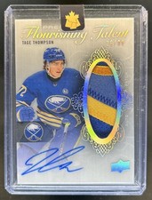 2024-25 UD Premier Tage Thompson 2023-24 Flourishing Talent Patch Auto #/99