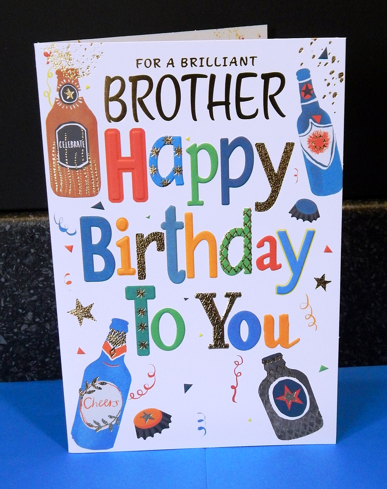 Brother Birthday Card, Brilliant Brother Birthday Card  9"" x 6"" Simon Elvin
