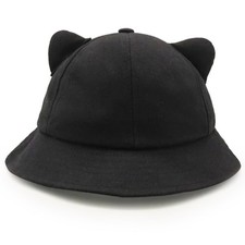 Cap Cartoon Cute Cats Ear Tail Fisherman Hat Foldable Basin Hat Sweet Bucket