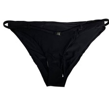 Andie Swim The Riviera Bikini Bottom Black Sz LG