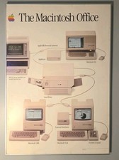 Vintage 1985 Apple Computer Dealer Poster – Double-Sided "The Macintosh Office"