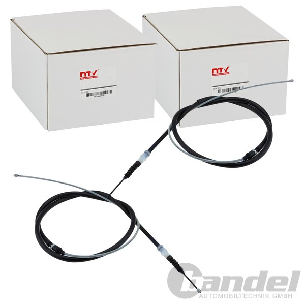 2X NTY Handbremsseile Passend FüR Peugeot 308 Scheibenbremse-image