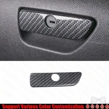 For Ford Explorer 13-19 ABS Carbon Fiber Co-Pilot Storage Box Handle Cover Trim