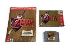 Zelda Ocarina of Time N64  w/ Box & Prima's Strategy Guide Authentic Nintendo 64