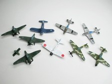 Micro Machines Military WWII Fighter Planes F4U A6M JU-87 P-51 P-40 Warhawk Lot
