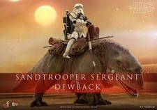 Hot Toys MMS722 1 6 Star Wars Sandtrooper Seargent And Dewback Set- Never Opened
