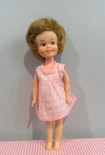 Cute Little Vintage Vinyl & Plastic Dressed Doll by Deluxe Reading Corp., 1963