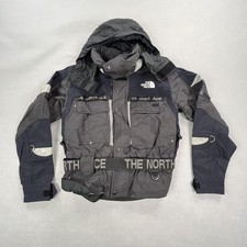 The North Face Jacket Womens Small Black Steep Tech Belted Hooded Ski Snow