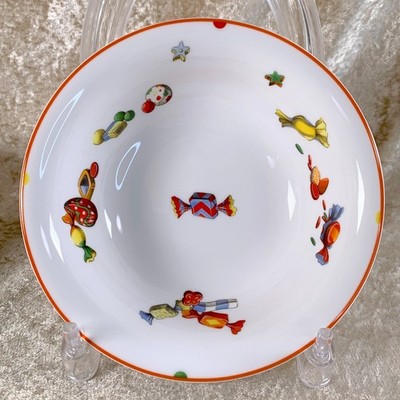 Hermes Paris Papillotes Bowl 15cm Porcelain Tableware Set of Two