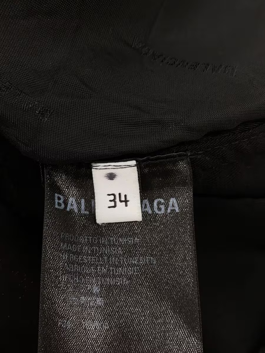 BALENCIAGA Long Sleeve Shirt, Size 34, Wool, Black, 672353 TLTJ4 thumbnail 4