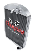 Kool Champion 3 Row All Aluminum Radiator for 1939 Chevrolet Master 85 L6 Engine