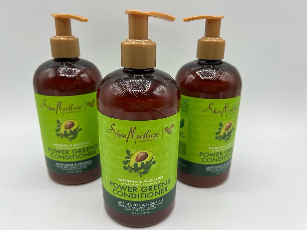 Shea Moisture, Moringa & Avocado, Power Greens, Conditioner, 13 Oz (3Bottles) eBay