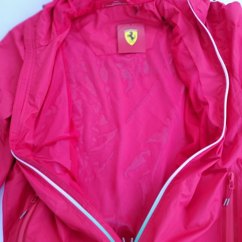 Ferrari F1 Red Shell Jacket Men's L - Lightweight Windbreaker - Picture 18 of 19
