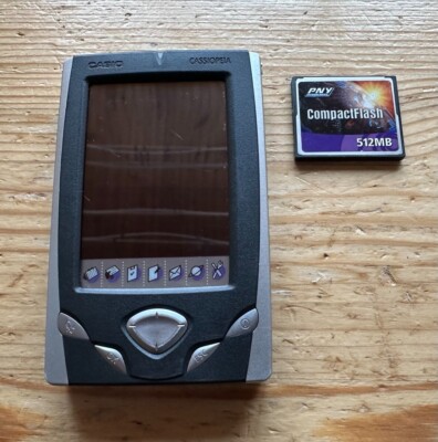 CASIO CASSIOPEIA  Pocket  Manager BE-300+PNY Flash Memory Card 512 mb NO TEST!