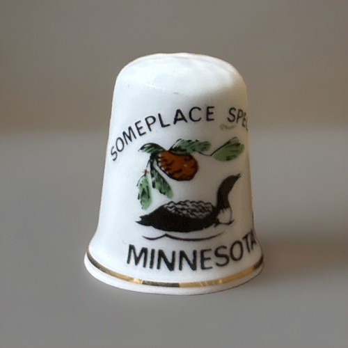 Someplace Special Minnesota Loon Thimble - Foto 1 di 3