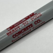 VTG 1950s/60s Ballpoint Pen READY-TO-POUR CONCRETE CO. Idaho Falls ID