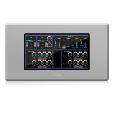 Atlas Sound BBWP-TOUCH7W BlueBridge 7'' Digital Touch Panel DSP Wall Controller