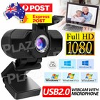1080P Webcam Full HD USB 2.0 PC Desktop Laptop Web Camera with Microphone AU