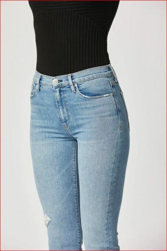 HUDSON women jeans Barbara high waist crop WHC298DDA LSON blue sz W25 - Picture 4 of 12