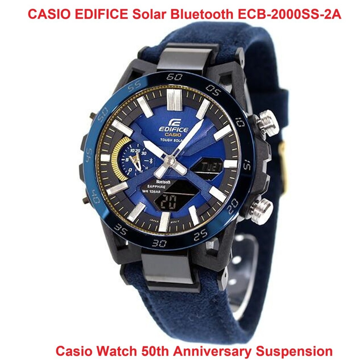EDIFICE Solar ECB-2000SS-2A Casio Watch 50th Anniversary EDIFICE Solar ECB-2000SS-2A Casio Watch 50th Anniversary