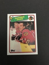 1988-89 Topps Darren Pang RC #51 Chicago Black Hawks  NMMT