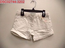 NWT - Boboli Girls White Ruffled Hem Short, Size 5 Years 8445470021056