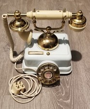 Vintage French Style Princess ROTARY DIAL TELEPHONE 1974 Made In Korea