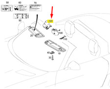 Retroviseur intérieur Mercedes 190