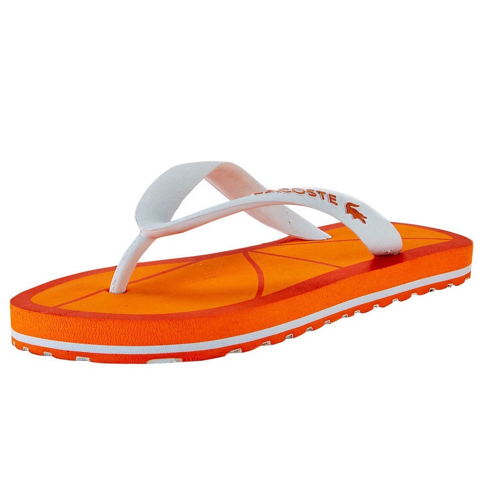 Lacoste Orange Nosara Flipflops BNWT UK12 EU30.5 Infant Baby Boys Girls RRP £18 image 6