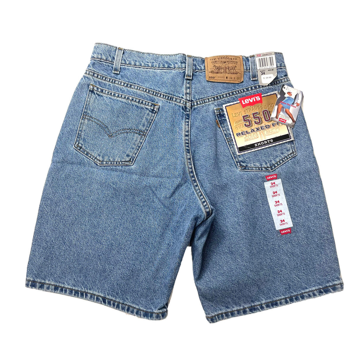Vintage 90's • NWT Levis 550 Orange Tab Denim Jean Shorts Vintage 90's • NWT Levis 550 Orange Tab Denim Jean Shorts
