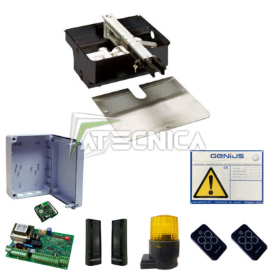 Satz Automatisierung Tor Erdung faac genius Satz Walze RC 230V 1 Anta 500 KG