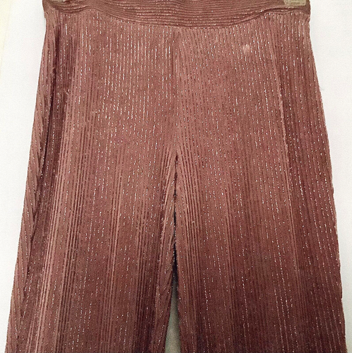 Women’s Leggings Pants Mauve Sz M Ribbed Metallic Sparkly Long Skinny Forever 21 - Picture 5 of 13