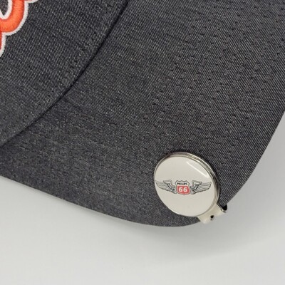 Phillips 66 Golf Ball Marker with Magnetic Hat Clip - Epoxy Coated