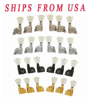 KAISH Off White Keystone Locking Tuners Tuning Pegs for Les Paul/SG/ES/Acoustic