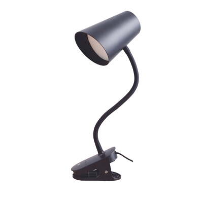 Mainstays Modern LED Clip Light with Flexible Gooseneck Black